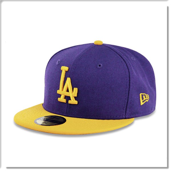 【ANGEL NEW ERA】NEW ERA MLB LA 洛杉磯 道奇 雙色 紫色 黃沿 全封帽 大谷翔平 山本由伸