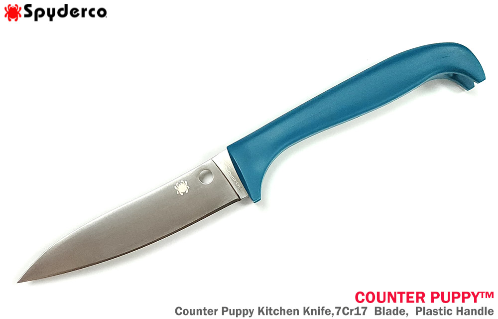 Spyderco Counter Critter Kitchen Knife K21PBL, Blue