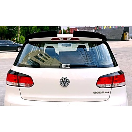 【車王汽車精品百貨】福斯 VW Volkswagen Golf 6 AK款 高爾夫 六代 碳纖維紋 尾翼 壓尾翼 導流板