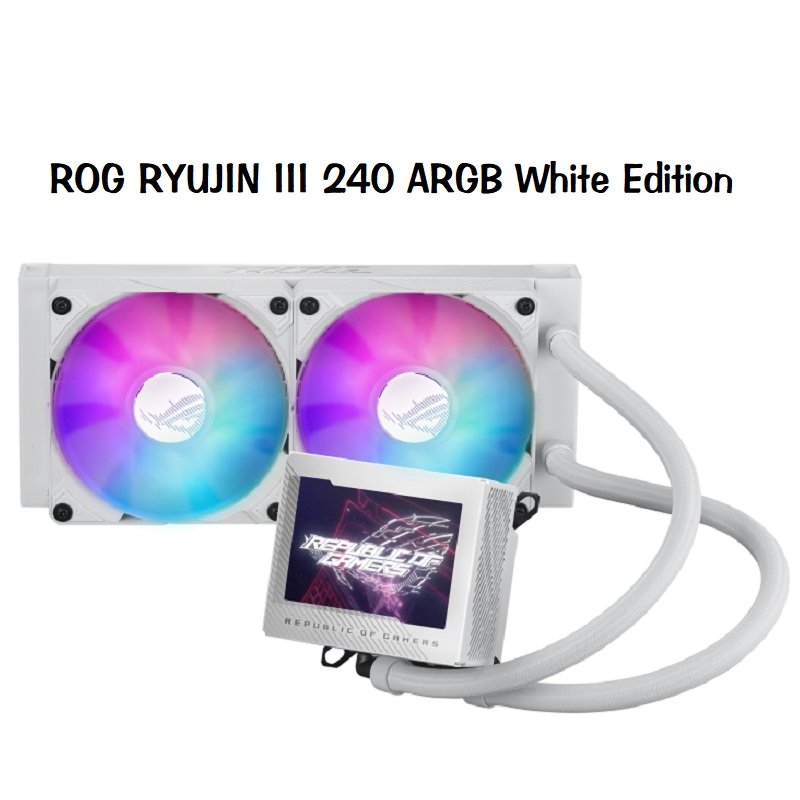米特3C數位–ASUS 華碩 ROG RYUJIN III 240 ARGB White Edition 龍神三代 白色/90RC00K2-M0TAY0