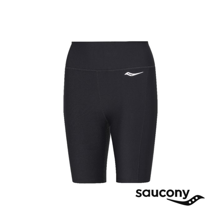 Saucony 女款 FORTIFY SHORT 8吋 競速緊身束褲 黑 SCSAW800374-BK