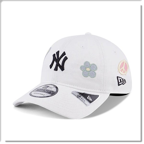 【ANGEL NEW ERA】NEW ERA MLB NY 紐約 洋基 愛與和平 白色 軟板 9TWENTY 老帽