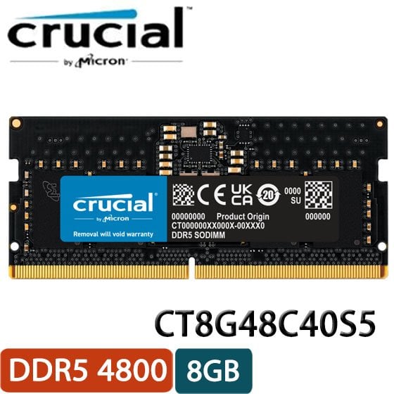 美光Micron Crucial 8GB DDR5 4800的價格推薦- 2023年10月| 比價比個夠