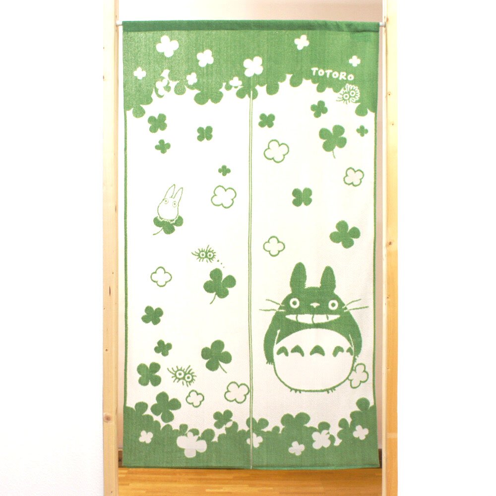 TOTORO 龍貓 門簾 輕鬆改變居家風格 綠白雙色 裝飾 日本製正版 150x85cm