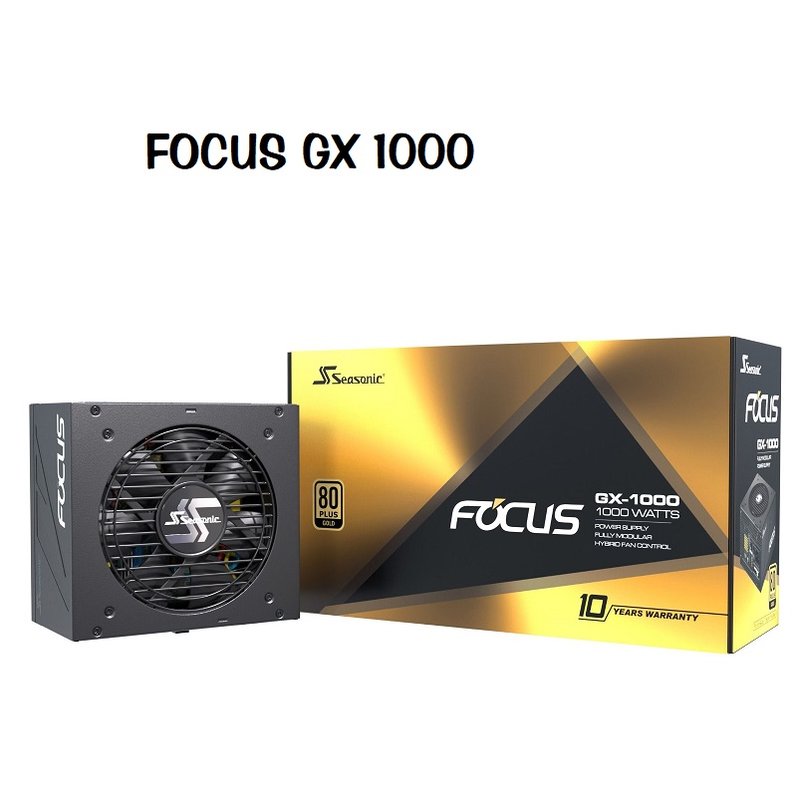 米特3C數位–海韻 Focus GX-1000 ATX3.0 1000W 金牌全模組電源供應器/SSR-1000FX³