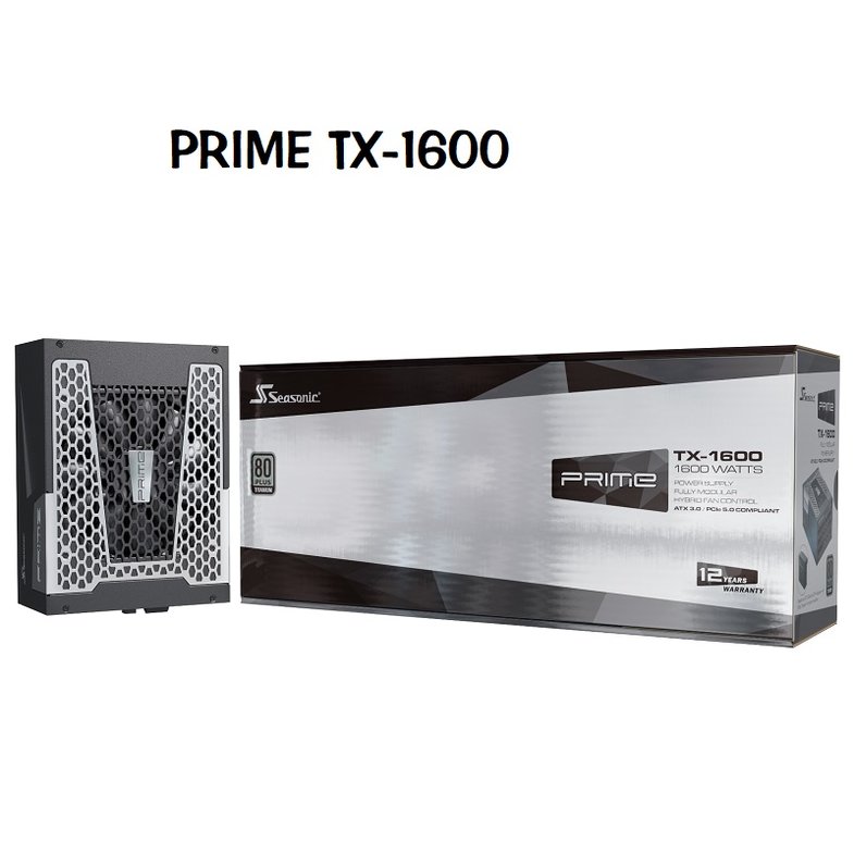 米特3C數位–Seasonic 海韻 PRIME TX-1600 ATX 3.0 鈦金全模組電源/SSR-1600TR2
