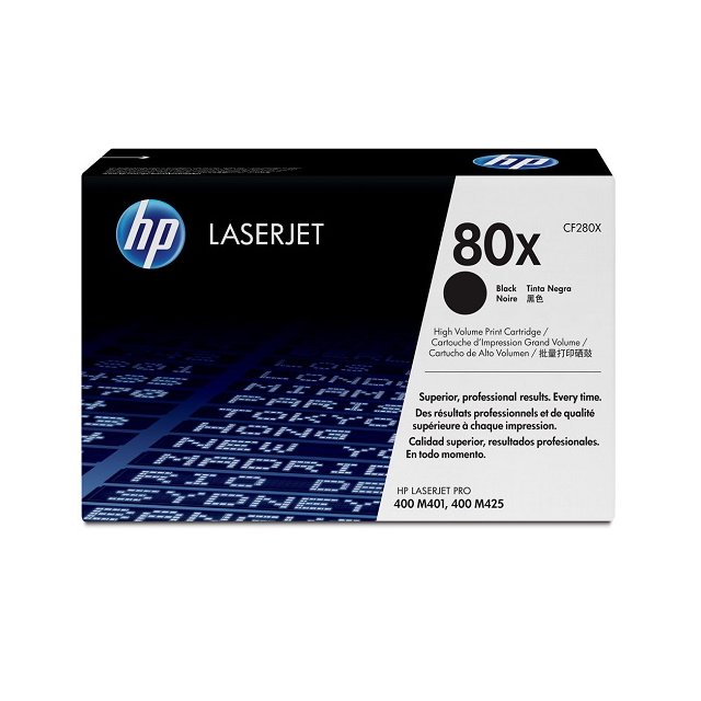 HP 80X LaserJet Pro M401/M425 6.9K Blk Crtg 碳粉 CF280XC