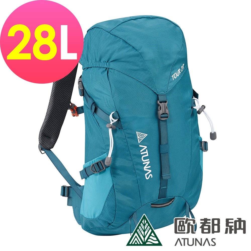 【ATUNAS 歐都納】HIKE 28L網架式透氣背包A1BPEE03墨綠/休閒旅遊包/登山健行包