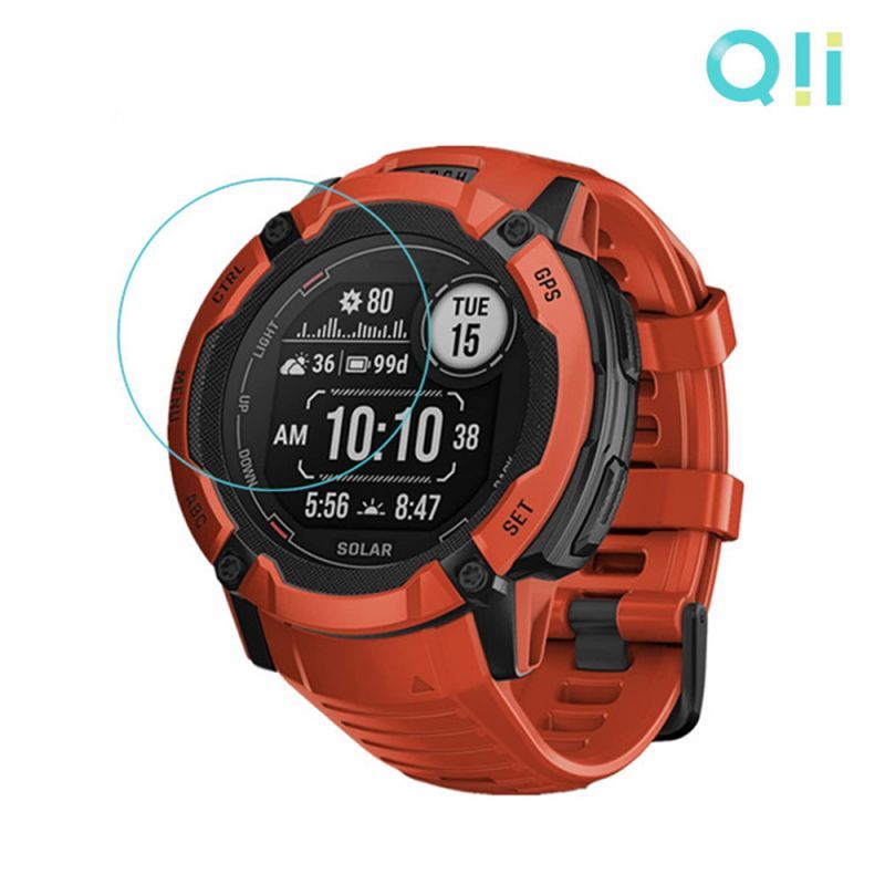 【預購】手錶保護貼 Qii GARMIN Instinct 2X 玻璃貼 (兩片裝)【容毅】