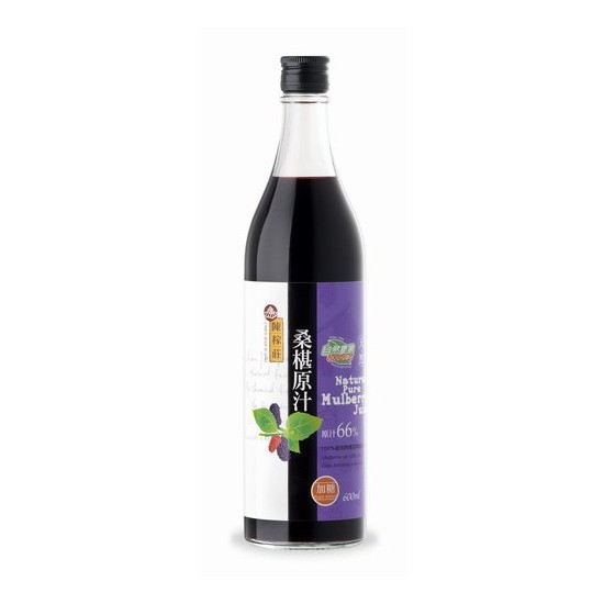 陳稼莊 桑椹原汁(加糖) 600ml *6瓶 Pure Mulberry Juice (Sugar Added)