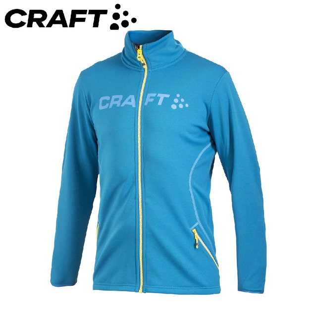 【CRAFT 瑞典 男 LOGO外套《藍》】1902879/刷毛外套/防風外套/夾克
