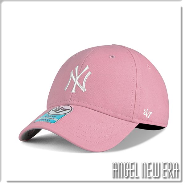 【ANGEL NEW ERA】47 brand MLB NY 紐約 洋基 INFANT 硬版 嬰兒帽 粉紅色 不可調