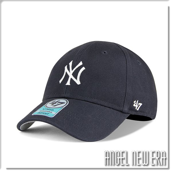 【ANGEL NEW ERA】47 brand MLB NY 紐約 洋基 INFANT 硬版 嬰兒帽 丈青色 不可調