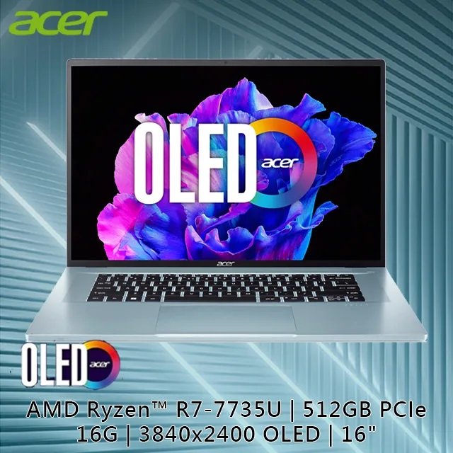 【hd數位3c】Acer SFE16-42-R260〈極光銀〉R7-7735U/16G/512G/16吋【下標前請先詢問 有無庫存】
