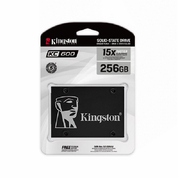Kingston KC600 256GB 2.5吋 SSD 固態硬碟 (SKC600/256G) 3D TLC NAND
