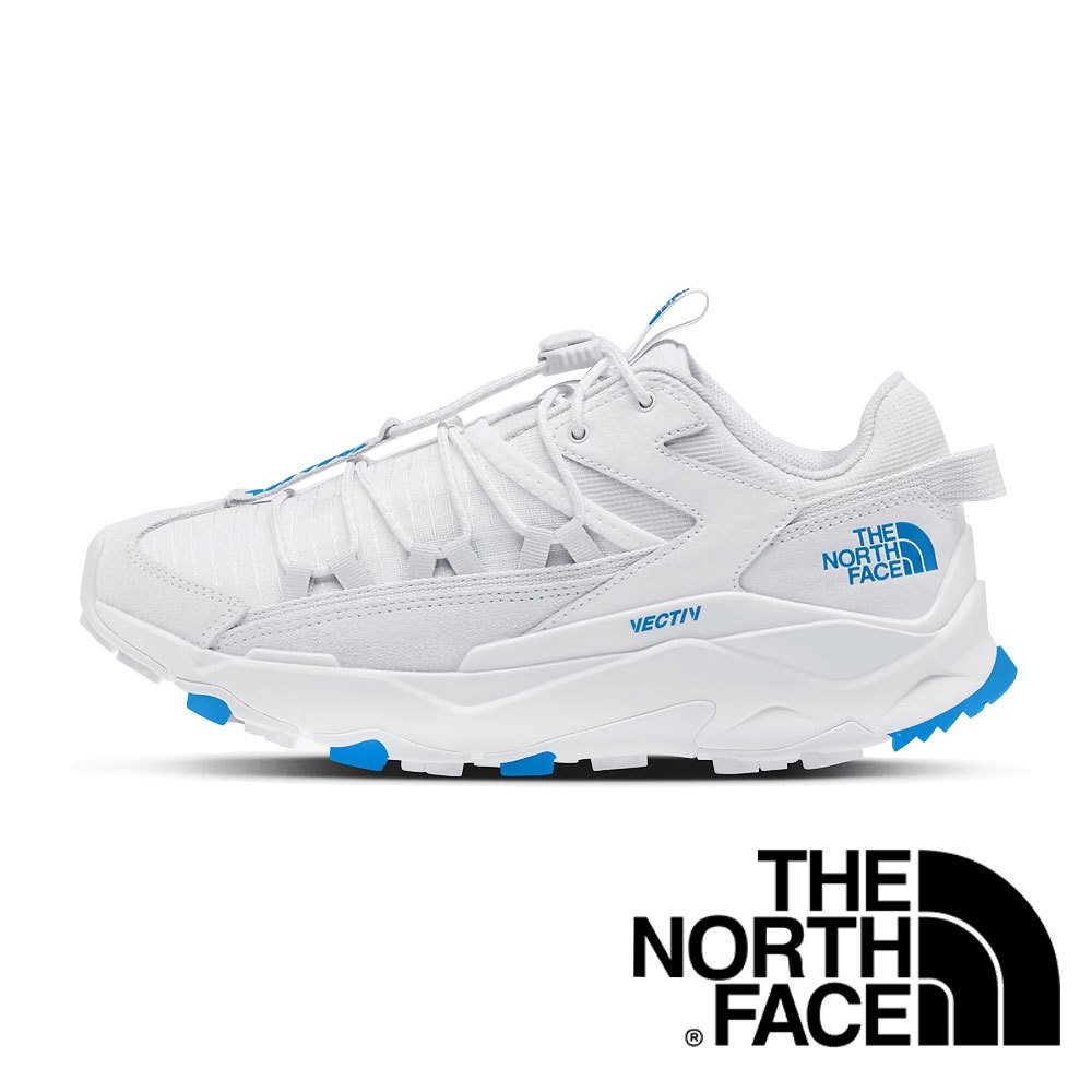 【THE NORTH FACE 美國】VECTIV TARAVAL女登山鞋『白/藍』F0A7W4T 戶外 露營 登山 健行 時尚 登山鞋