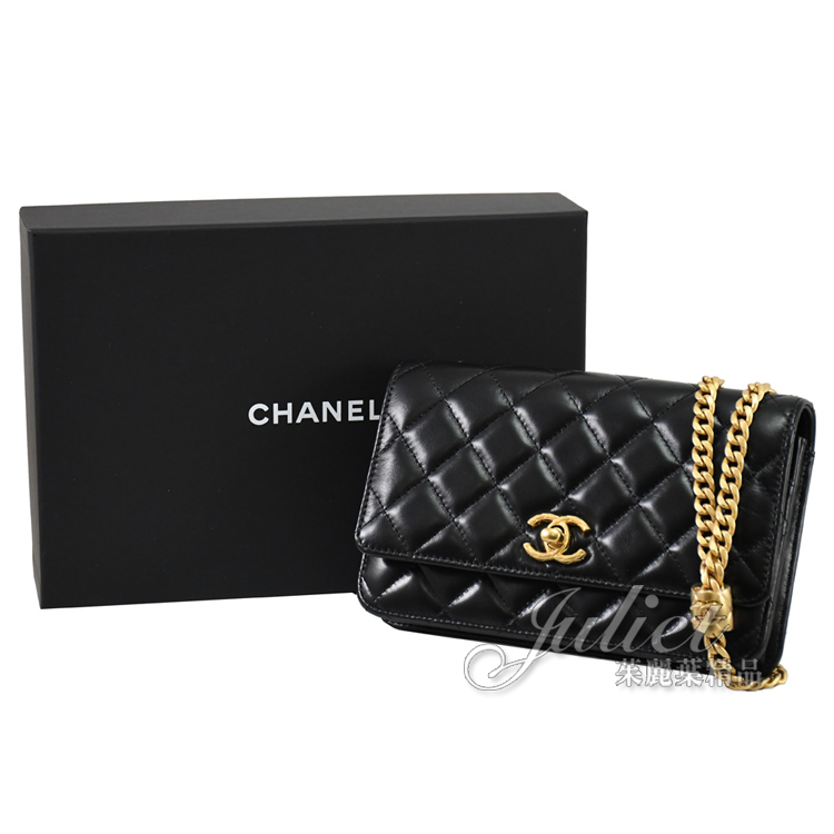 【全新現貨優惠中】茱麗葉精品CHANEL AP3043 新版菱格金球小 