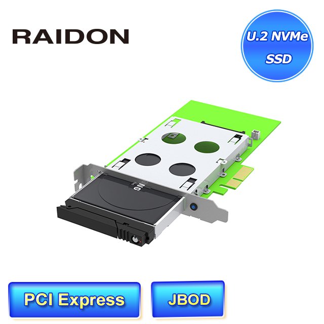 RAIDON PC04U2-EZ U.2 SSD to PCIe Converter