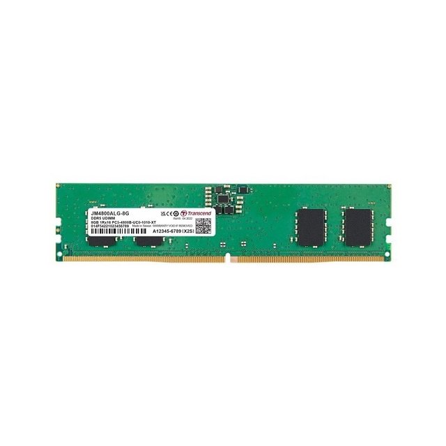 創見8GB JM DDR5 4800 U-DIMM 1Rx16 1Gx16 CL40 1.1V(FOR PC) 記憶體