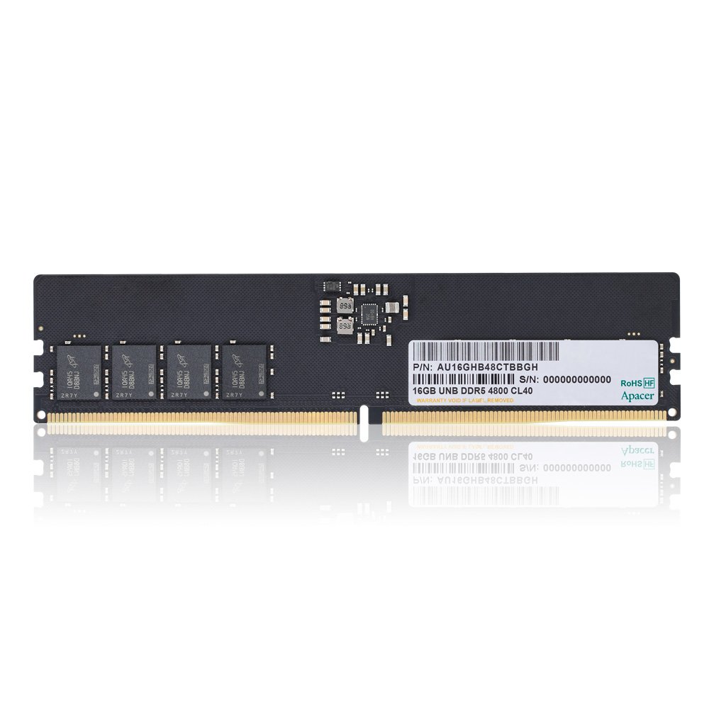 Apacer 宇瞻 DDR5-4800-16GB-1.1V(桌上型)-2048*8 記憶體