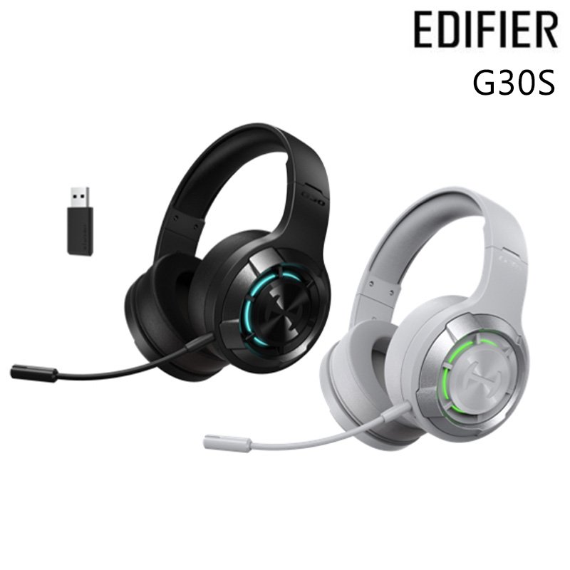 EDIFIER 漫步者 G30S 超低延遲 雙模 無線 藍牙 電競耳麥 耳機 黑色 灰色 /紐頓e世界