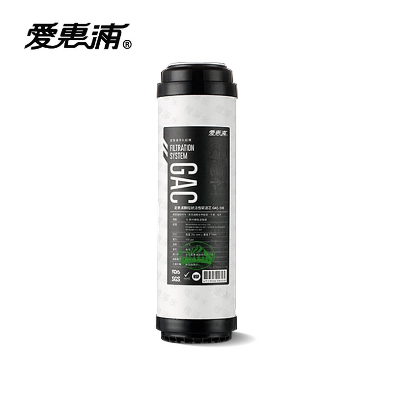 台灣愛惠浦EVERPURE GAC-100 10英吋標準型顆粒狀活性碳 GAC100 橙淨水