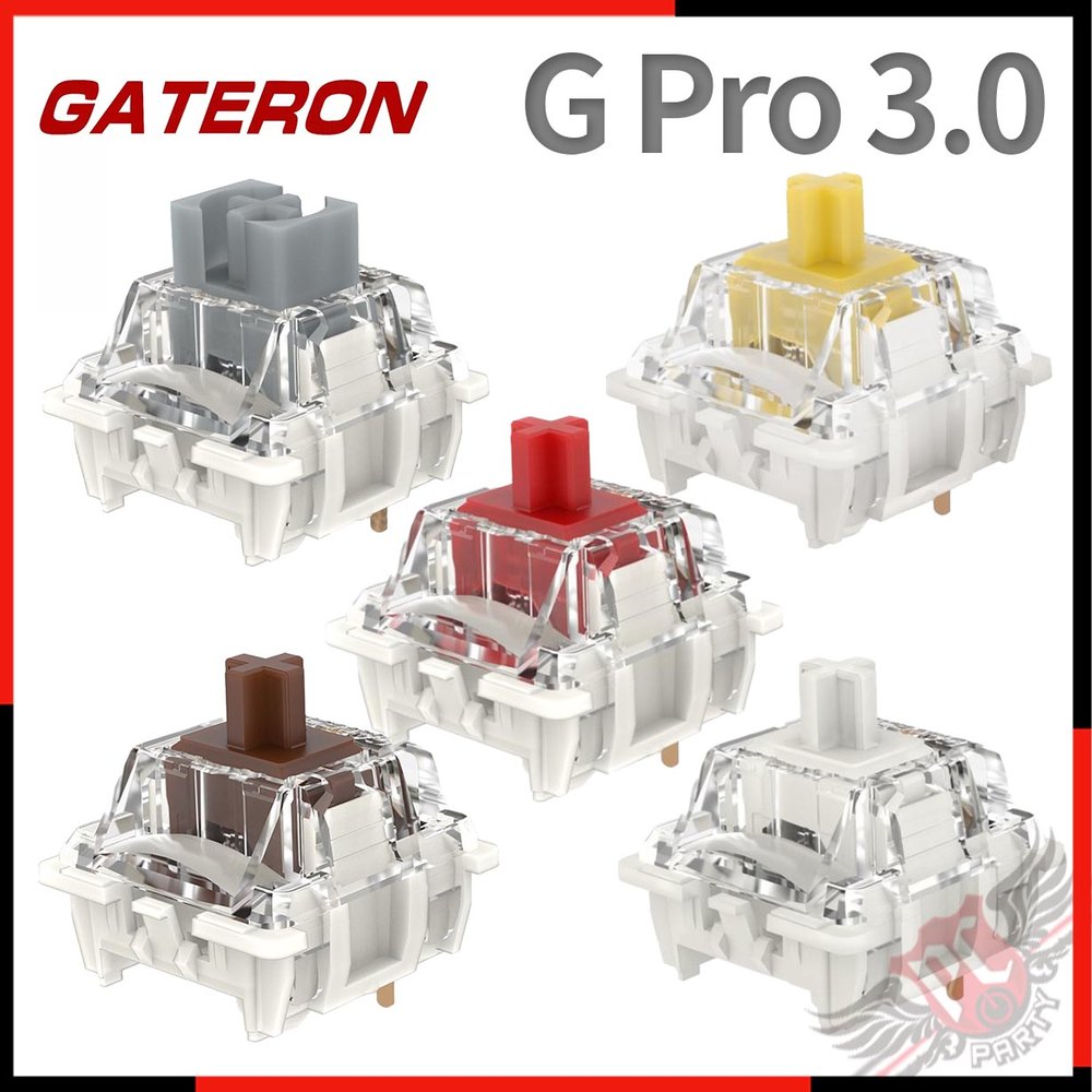 [ PCPARTY ] 佳達隆 gateron PRO 3.0 軸體 紅軸 茶軸 黃軸 銀軸 拾光白軸