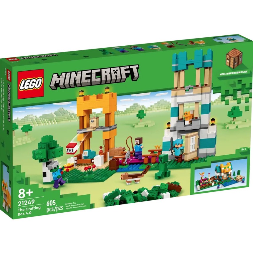 LEGO 21249 Minecraft TheCraftingBox4.0 48*28*6cm 605片