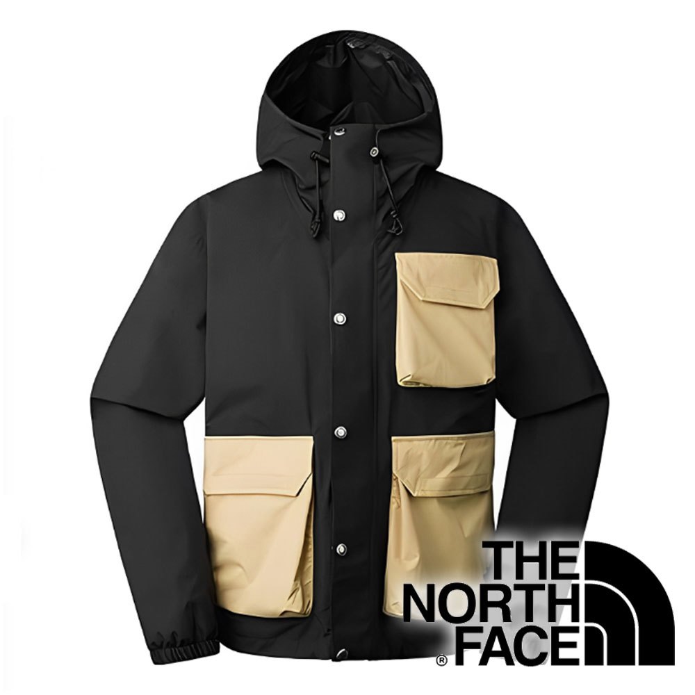 THE NORTH FACE 美國】男防水單件式外套『黑/卡其』NF0A7W7F 戶外休閒