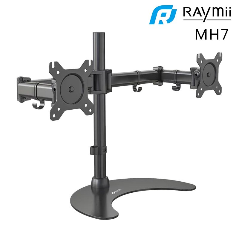 RAYMII 瑞米 MH7 27吋 桌上型 雙螢幕 伸縮懸掛 螢幕支架 /紐頓e世界