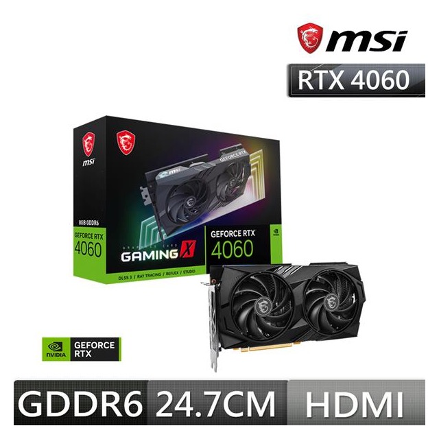 微星MSI RTX 4060 8G GAMING X 顯示卡- 諾亞數位精品｜PChome商店街