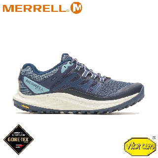 【MERRELL 美國 女 ANTORA 3 GORE-TEX 防水輕量越野健行鞋《深藍》】 ML037342/慢跑鞋/登山鞋