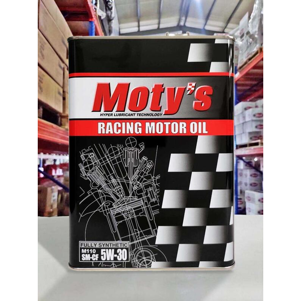 『油工廠』Moty's M110 5W30 RACING MOTYS 100%合成 性能/競技 5W-30 4L