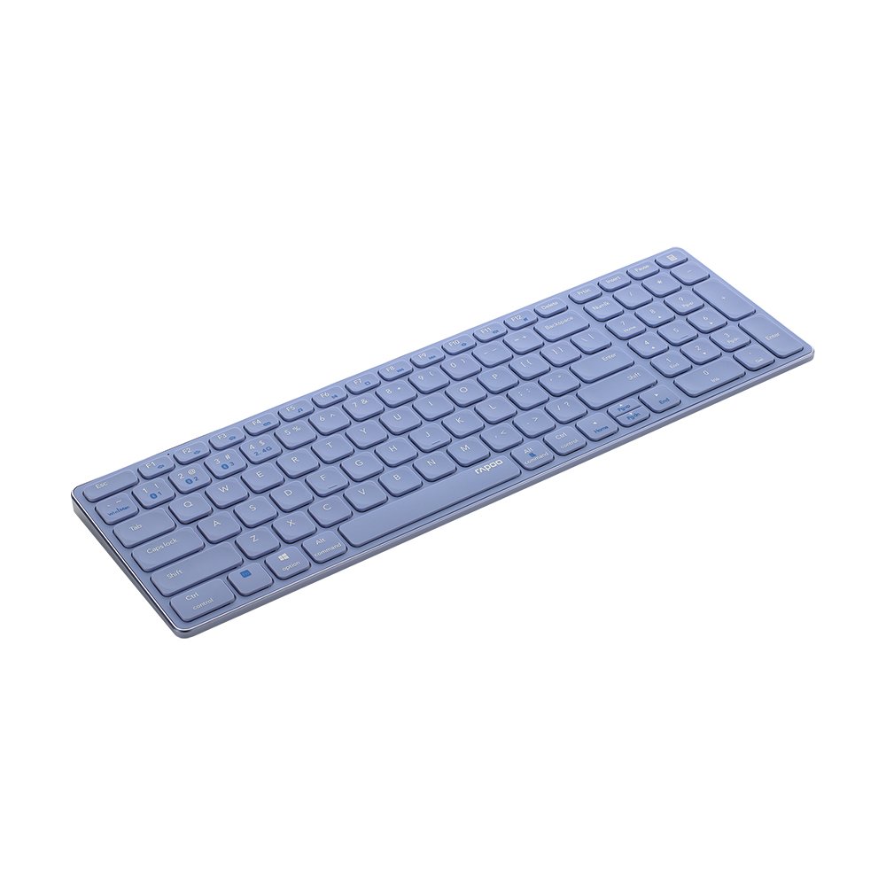 雷柏多模金屬質感無線鍵盤_紫 E9300G