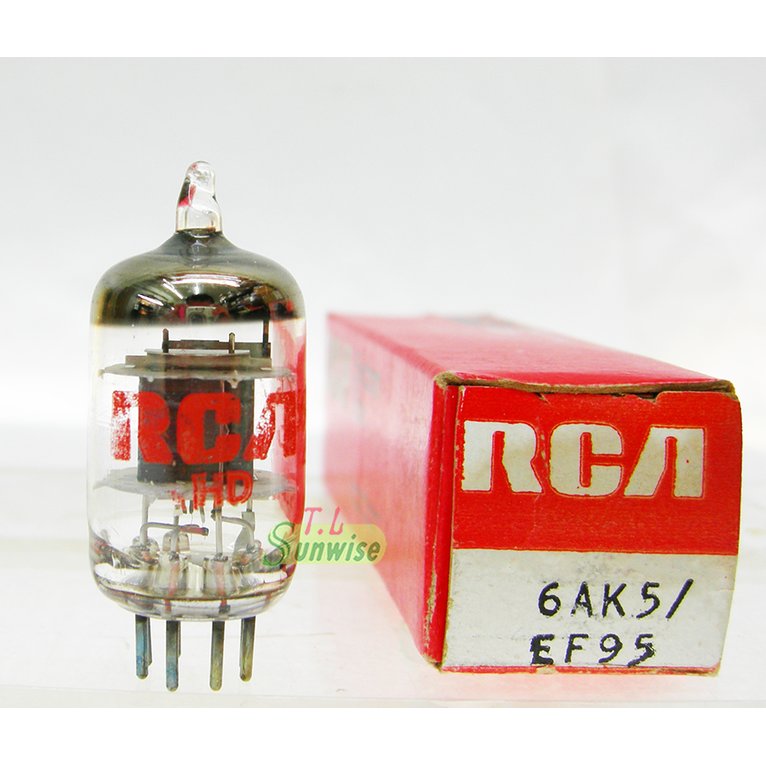 中國 6J1 升級管 ︽NO:61049 美國 RCA 6AK5 / EF95 (NIB) 真空管 ( 5654 ; CV4010 ; WE403A ; 6*1n ; M8100 ; WE403B ) 黑屏