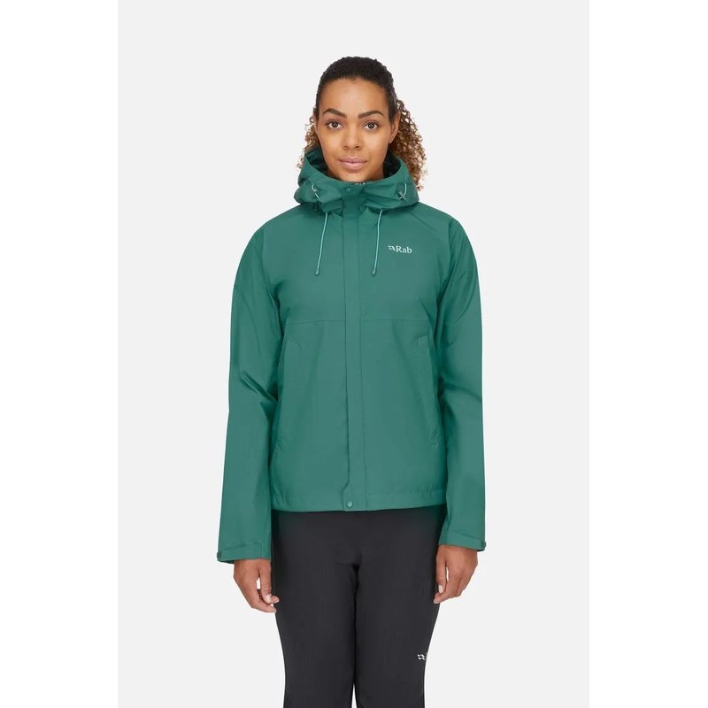 [好也戶外]Rab 女 Downpour Eco Jacket 輕量防風防水連帽外套 多色23FW