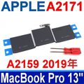 APPLE A2171 蘋果 電池 Macbook Pro 13 機型 A2159 2019年 MUHN2LL/A*