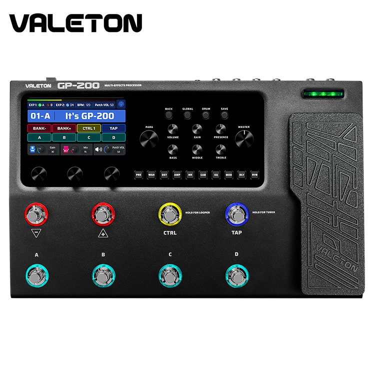 VALETON GP-200 旗艦多功能綜合效果器/輕量化設計/內含變壓器/贈效果器袋/原廠公司貨