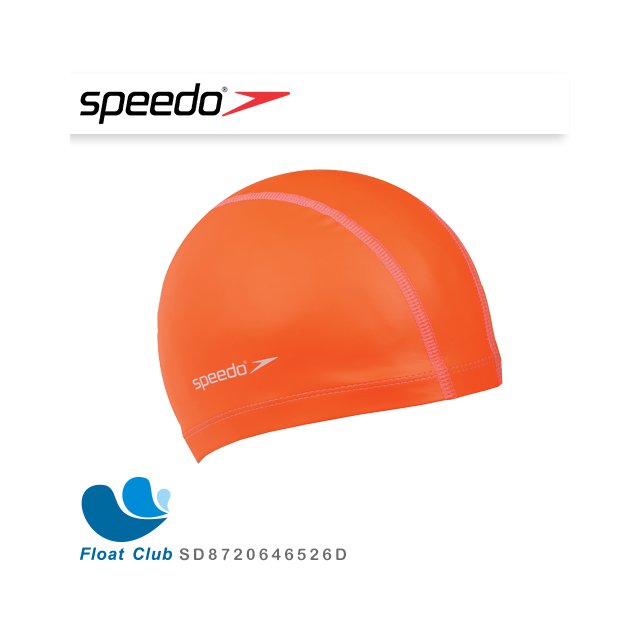 【SPEEDO】 成人合成泳帽 Pace 橘 SD8720646526D