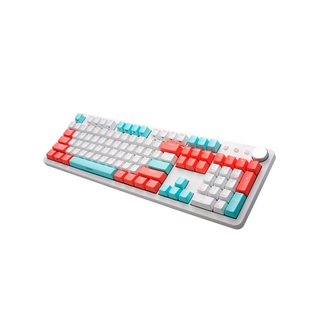 irocks K73M 機械式鍵盤 蜜桃薄荷 英文版 Cherry紅軸