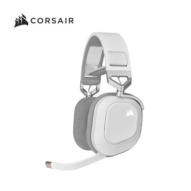 海盜船 CORSAIR HS80 -白 RGB 無線耳機麥克風