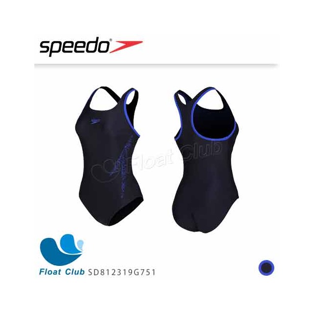 【SPEEDO】女 運動連身泳裝Hyperboom 海軍藍 SD812319G751