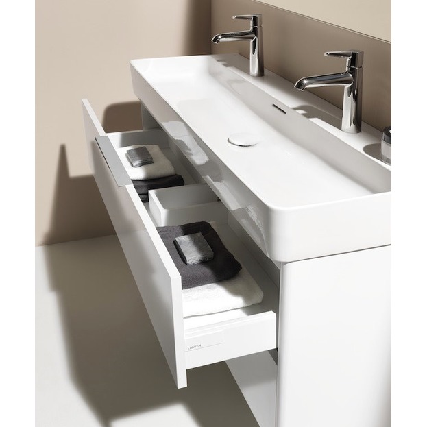 [新時代衛浴] 瑞士LAUFEN檯面盆120*42cm，大尺寸可壁掛可做浴櫃可雙龍頭81028.9