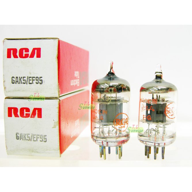 中國 6J1 升級管 ︽NO:61059 美國 RCA 6AK5 / EF95 (NIB) 1對 真空管 ( 5654 ; CV4010 ; WE403A ; 6*1n ; M8100 ; WE403B )