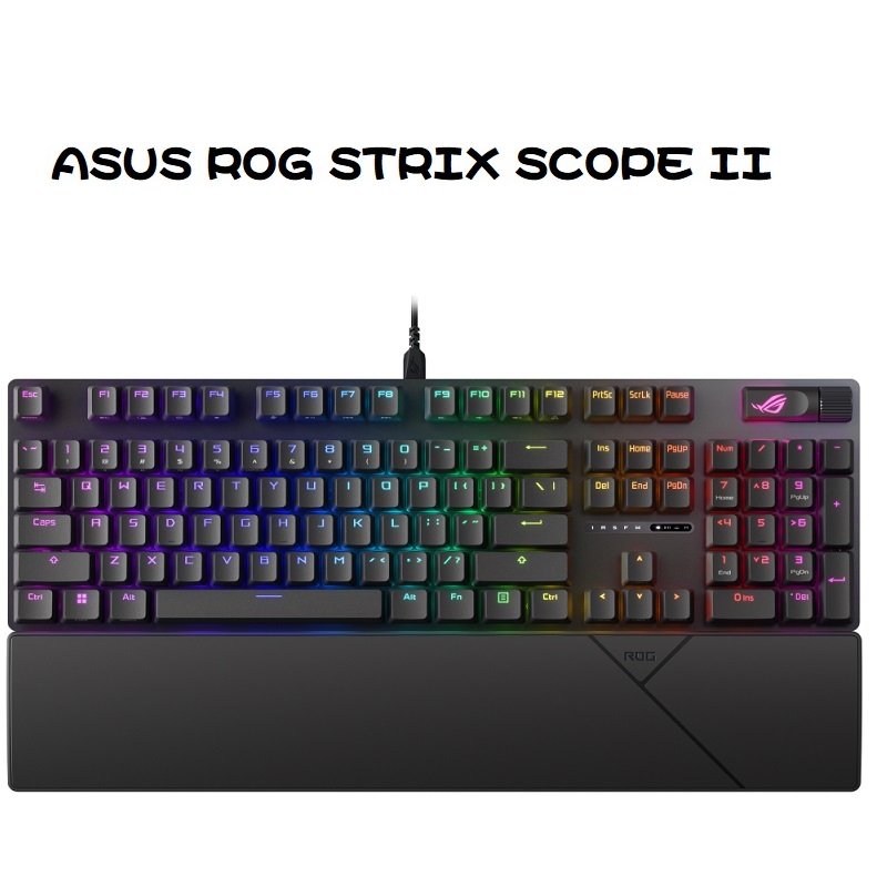 【送桌墊】 米特3c數位-華碩 ROG STRIX SCOPE II PBT 機械式電競鍵盤 SNOW軸/90MP036A-BKTA01