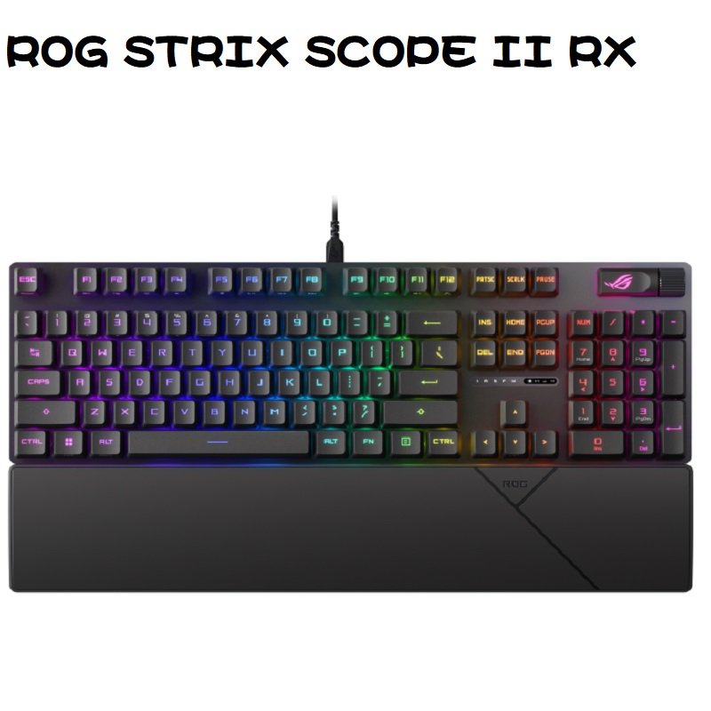 【送桌墊】 米特3C數位–ASUS 華碩 ROG STRIX SCOPE II RX 電競機械式鍵盤 紅軸/青軸