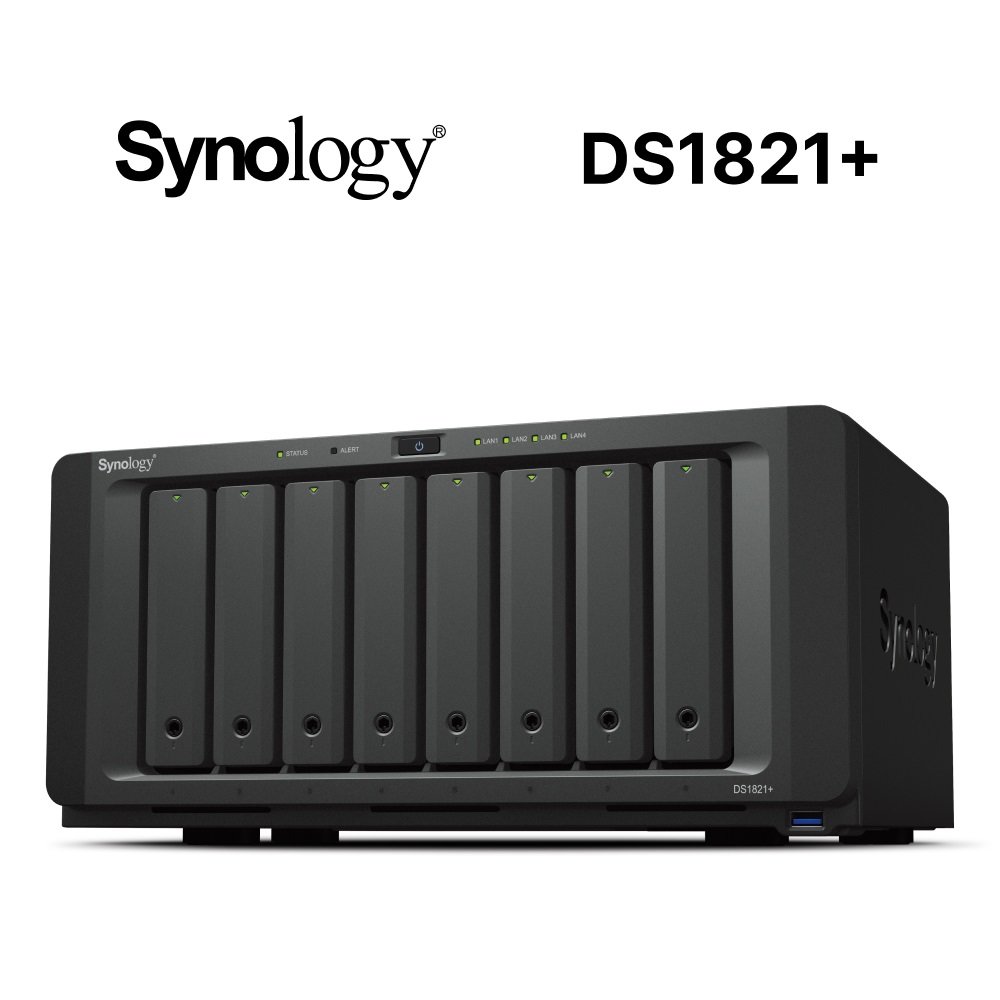 【hd數位3c】Synology DS1821+【8Bay】AMD Ryzen V1500B 四核(2.2GHz)/4G RAM/G-LAN*4【下標前請先詢問 有無庫存】