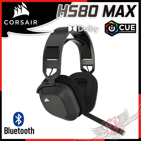 [ PCPARTY ] 海盜船 CORSAIR HS80 MAX 無線電競耳機 消光灰 CA-9011295-AP