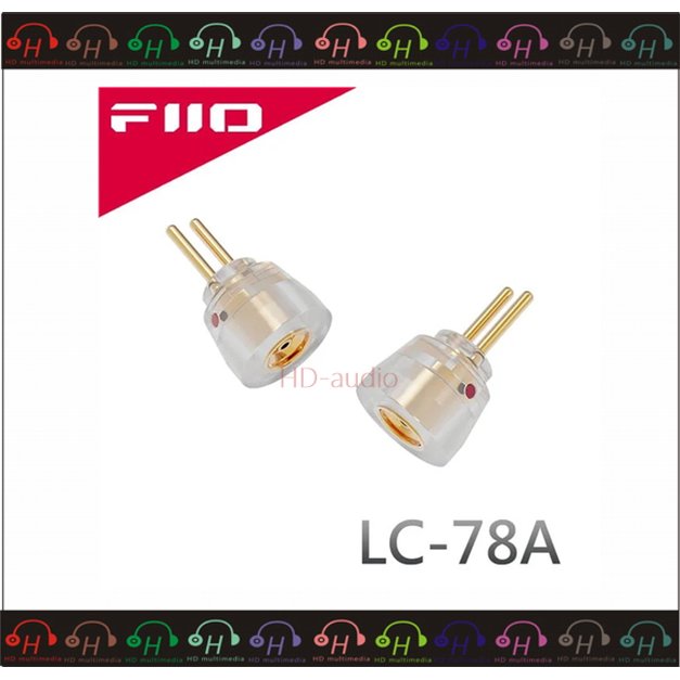 弘達影音多媒體 FiiO LC-78A MMCX(母)轉0.78mm2pin(公)轉接頭 可搭配FiiO FD11耳機/一體成型