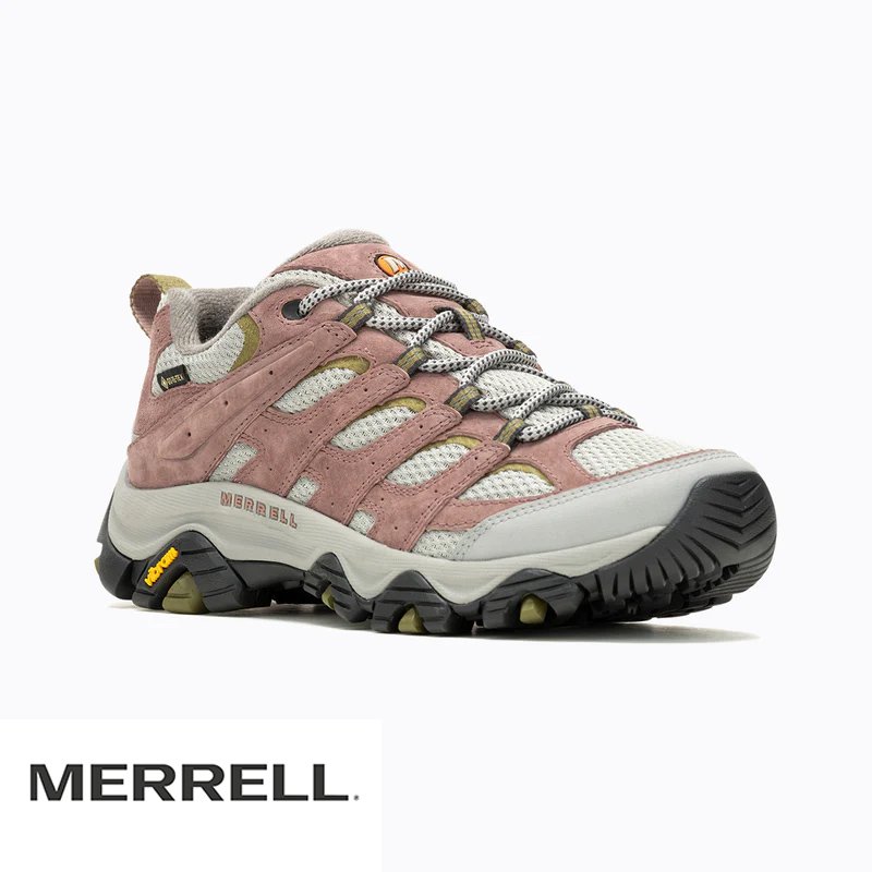 Merrell|美國|Moab 3 女健行登山鞋/黃金大底/Gore-tex/玫瑰粉 ML037500